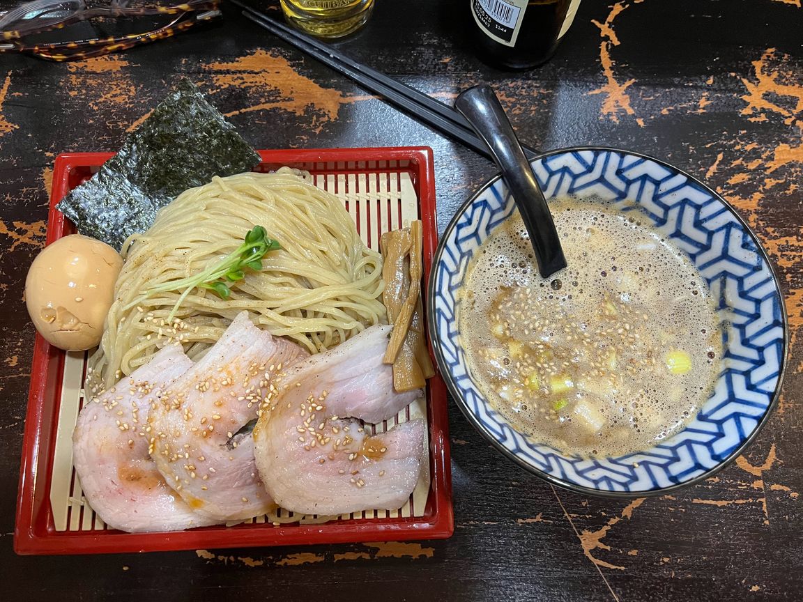 Tsukemen dish at Shin-Ya Ramen Toulouse