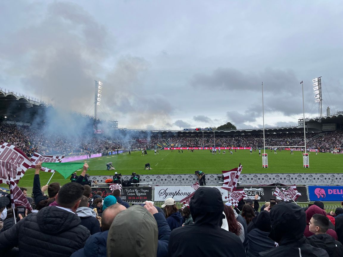 Rugby game in Bordeaux